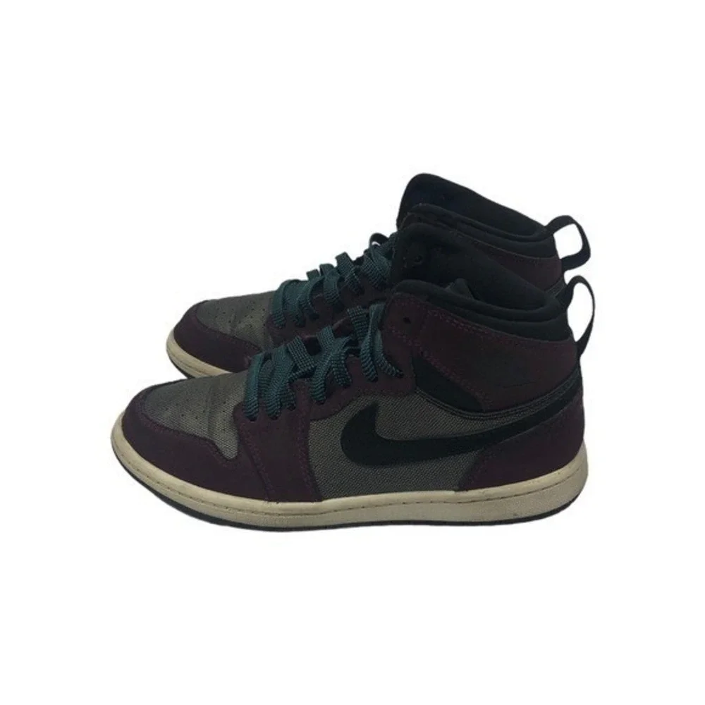 Nike Jordan 1 Mid Kids Size 5Y Bordeaux Black Sneakers 554725-604